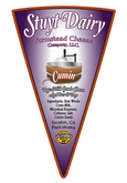 Image contains the cumin cheese label. 